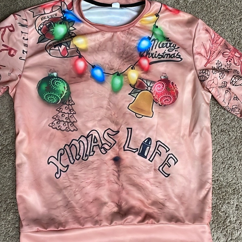 Ugly Christmas Sweater Thug Tattoos